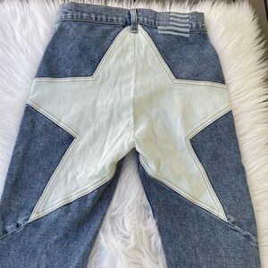 REVICE Blue and White Star Jeans